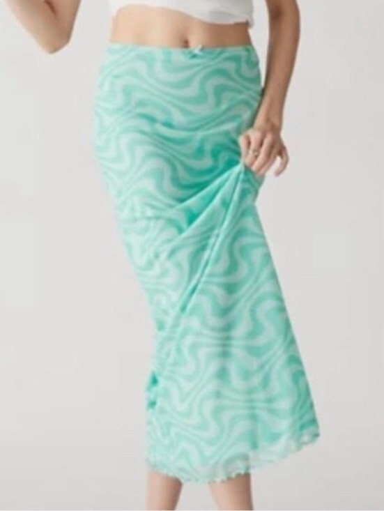 Urban Outfitters Dresses & Skirts - Urban Outfitters Womens Swirl Print Mesh Maxi Skirt XS